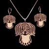 Oorbellen Ketting Dames Knipsel KooikerHondje Sieraden Set Lovers 'Metal Pet Animal