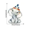 Adesivo acquerello Cartoon Africa Animali prateria Parete per bambini Baby Nursery Room Decoration Elefante Giraffa Adesivi