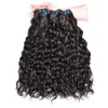 10A Brazilian Human Hair Tece 4 Bundles Water Wave Indian Real Human Bundles para mulheres WeFs