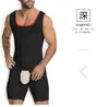 Men's Body Shapers Men's Men Shapewear Tummy Control Full Shaper Slimming Bodysuit And For Compression Garment Post