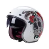 Мотоциклетные шлемы DOT Утверждены Япония Корея Стиль Voss Cafe Racer 3/4 Открытое лицо Шлем Винтаж Ретро Скутер Racing Casco Moto Capacete