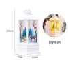 20 cm Grande Santa Claus Snowman Lantern Christmas Decoração Árvore de Xmas Enfeite de luzes do ano 211104