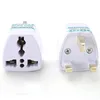 Adaptateur de voyage universel EU US AU vers UK AC Power Plug Charger 250V 10A Socket Converter Blanc