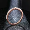 ATTAGEMS 18K Rose Yellow Gold Diamond Pass Test Round Excellent Cut Total 027 CT Ring for Girls Cocktail Jewelry 2111207564152