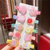 Hair Accessories 10PcsSet Korean Girls Cartoon Fruits IceCream Hairpin Children Clip Sweet Barrettes Ornament Fashion6877987