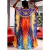 Bohemian Kaftan Beach Tunica Poliestere Cover up Saida de Praia Costume da bagno Donna Bikini cover Pareo Sarong wear Q1230 210420