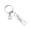 Aço inoxidável Housewing Keychain Pingente Família Amor Keychains Chaveiros Creative House Decoração de Bagagem Chave Anel 12 * 50mm