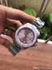 Süper 116610 Pembe Kadran 40mm Montre de Luxe 2813 Otomatik Hareket Saatleri 316L İnce Çelik Bant