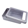 100 stks 10.7*7*3 cm Open Venster Metalen Opslag Gevallen Blikken Dozen Stalen display verpakking kan Box Case Zilver Kleur