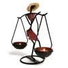 Titulares de vela 2022 elegante mulher africana titular rack Candlestick mesa de jantar decoração figurinhas artesanais decoração de casa presente