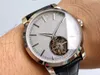 Taille de la montre tourbillon de qualité supérieure: 42mmX12mm Miroirs en verre saphir avant et arrière Bouton papillon original montres étanches pour hommes