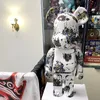 Bearbrick 28 cm brutalny niedźwiedź bloki niedźwiedź jackson splash tek trend lalki ręcznie robione pudełko ozdoby