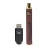 E Cigarette Brass Knuckles Battery 900mAh Gold Wood Slivery Preheating Batteries Adjustable Voltage Vape Pen BK 510 Thread Cartridge