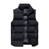 Men Vest Casual Autumn and Winter Thickening Increase M-8Xl Down Jacket 211216