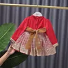 아기 소녀 로리타 드레스 어린이 스페인어 공주 드레스 여자를위한 유아 로얄 공 가운 크리스마스 새해 frocks vestidos g1218