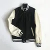 Men's Jackets 2021 Winter Real Leather Sleeves Varsity Jacket Men Wool Baseball Letterman Coat Plus Size 5XL