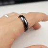 Hematite Ring Anxiety Chakra Balance Absorption Negative Energy Black Bands for Women Men size 6 7 8 9 10 11 12 13