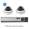 IP Cameras обнаружение лица H.265 + 8CH 5MP POE NVR Kit Audio CCTV Система металлическая камера P2P Внутренний открытый видео наблюдения