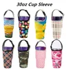 30oz Cup Sleeve Neopren Tumblerhållare Dryckerhandtag Isolerade ärmar Vattenflaskhållare Tumblers Carrier Cups Tillbehör