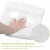 Coussin/oreiller décoratif bain de spa en maille 3D respirant avec ventouses accessoires pour soutien à domicile dos baignoire cou et salle de bain I4B5