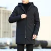 Men's Trench Coats WJJDFC Men Jackets Autumn Winter Coat Casual Thicken Warm Hooded Jacket Male Windbreaker Outerwear Ropa Para Hombre Viol2