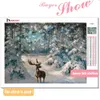 ホアカン5D DIYクリスマスダイヤモンド絵画鹿モザイク冬刺繍クロスステッチ家の装飾