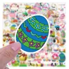 100 Ovos de Páscoa Bunny Stickers Protectors Notebook Adesivos de vidro de bagagem GRAFFITI STARTHER7660440