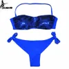 EONAR Bikini 2021 Sewn Sequin Women Swimwear Brazilian Cut Bottom Bikini Set Low Waist Swimsuit Bathing Suits Summer Beach Wear Y0820