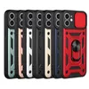 Phone Cases For iPhone 13 12 Pro MAX 11 XS XR 8 7 Samsung S21 A52 A72 Slide Window Shockproof Protective Case Cover