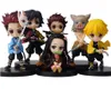 Убийца демонов Аниме Фигурка Kimetsu no Yaiba Kamado Tanjirou Agatsuma Zenitsu Nezuko Warrior ПВХ модель игрушки