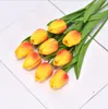 PU mini tulip artificial wedding decoration silk flower home artificials plant Fashion furnishing articles