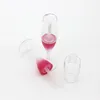 Cup Shape Lip Gloss Container Empty 8ml LipGloss Bottle Makeup Cosmetic LipGlaze Tube Plastic Clear Rose