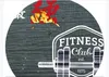 Papel de parede 3D 벽지 근육 복고풍 판자 스포츠 피트니스 클럽 이미지 벽 배경 벽화 그림 홈 장식