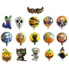 Halloweenowa Specjalna Aluminiowa Folia Balony Śmieszne Dynia / Kot / Szczęśliwy Halloween Drukowane balony Halloween Dekoracje Dostaw 2021 C3