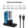 Dock di ricarica 4 in1 per Nintend Per controller Switch Joypad Caricabatterie LED per Switch Pro Console Gamepad Stand Docking station