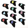 10PCS / Set Fish Style Waterproof Golf Headcover Neoprene Covers for Ions Club