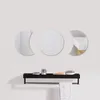 Muurstickers Nordic Style Acryl Decoratieve Spiegel Maan Fase Slaapkamer DIY Mirrors