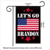 2024 Flags de jardin Brandon 45 * 30cm / 18 * 12 pouces Flag en polyester double face FJB Biden Outdoor Hanging Banner Decoration Hy0227