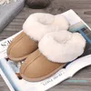 Designer-Winter Snow Boots Dames Triple Black Chestnut Roze Navy Grey Mode Enkel Korte Boot Dames Meisjes Booties Comfortabele Schoenen