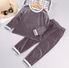 Bebek Çocuk Giyim Setleri Erkek Kız Eşofman Spor Takım Elbise Polar Ceket Bahar Giysileri Çocuk Günlük Set