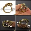 Drop Delivery 2021 Stainless Steel Sexy Women Nipple Ring Shield Rings Body Piercing Jewelry Animal Barbell Bar Men Tragus Earring 20Pcs Zx3W