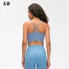 Yoga Sports Bra LU-19 Running Fitness Padded Tank Tops Both Shoulders Shockproof Underwear Women Gather Together Ventilation Apparel Gym CLothes