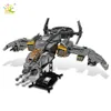 HUIQIBAO 1182Pcs Space Military Fighter Model Building Block City Soldiers Air Combat Weapon Plane Set Figures Bricks Toys Child X0902