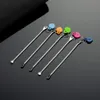 Wax dabber tools atomizer tank stainless steel 72mm jar smoking dab tool stick spoon ear pick for dry herb titanium nail vape vaporizer silicone mat container