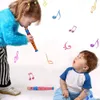 20 cm pequena flauta de ritmo de madeira para crianças pré-escolares música educação infantil brinquedo musical