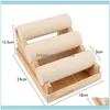 Jewelry Packaging Jewelryjewelry Pouches Bags 2 Pcs Wood 3 Tier Bracelet Watch Stand Holder Showcase Display Storage Necklace Bangle Organi