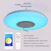 Muziekplafondverlichting 38 cm Big AC85-265V 168Led Bluetooth Starry Smart App/Remote Control Diming RGB Home Lamp-armaturen