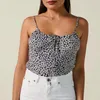 margherita stampa boho cami donna floreale backless lace up nero ritagliata top streetwear canotta top femininas 210415