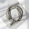 2021 designer fashion simple headband luxury brand Scarves women's stripe temperament silk scarf neckerchief