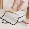 Storage Bags Foldable Mesh Quilt Bag Home Double Zipper Clothes Pillow Organizer Cabinet Moisture-proof Finishing Luggage